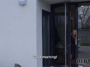 DEBT4k. Victoria Pure calms down the collector by taking care of his boner 2/16