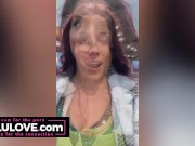 Big tits babe shares behind the scenes vlogs from Thanksgiving pre-party and attractions and meals at Universal - Lelu Love 4/16