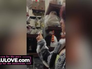 Big tits babe shares behind the scenes vlogs from Thanksgiving pre-party and attractions and meals at Universal - Lelu Love 6/16