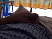 Injured Athlete strokes Horse Cock in Hospital - Builds Crowd 13/16