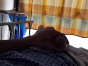 Injured Athlete strokes Horse Cock in Hospital - Builds Crowd 14/16