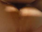 Creampie that tight pussy. 2 weeks of build-up cum. 12/16