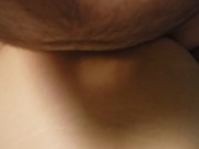 Creampie that tight pussy. 2 weeks of build-up cum. 5/16