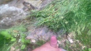 First time cumming outside (on trail)