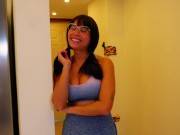 Whore stepsister catches me masturbating and I fuck her hard. POV 2/16