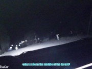 Жадно сосёт член публично в машине парню которого видит впервые 1/16