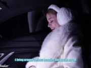 Жадно сосёт член публично в машине парню которого видит впервые 4/16