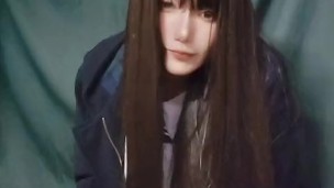 男の娘オナニ－ Japanese crossdresser teasing