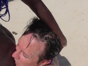 black pearl dominatrix butt licking at beach 12/16