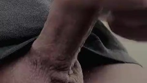 The hard erection in the pants wants to empty the full balls immediately and cum 🍌💦