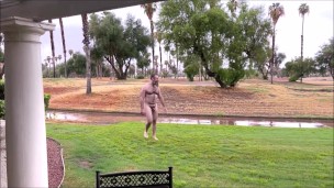 Naked in the rain!!