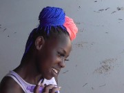 ebony foot domination at beach 4/16