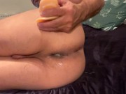 Big dildo fuck beautiful ass 12/16