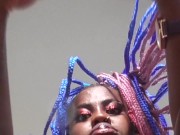 ebony princess pov spitting 16/16