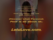 Stripper babe giving YOU blowjob during lapdance in lingerie & strokes you off all over facial & big tits finish - Lelu Love 16/16