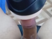 cuarto caliente 🔥😋 (Hombre latino masturbandose con un Fleshlight) 12/16