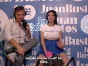 AmbarPrada pregnant with big tits asks for 100% power in the sex machine | Juan Bustos Podcast 1/16