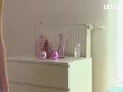 Brunette Plays With Her Toy Until She Orgasms - LETSDOEIT 1/16