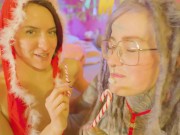 Xmas Anal Threesome - Chrismas fuck and Blowjob Gift 10/16