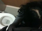 What couples do,in the public bathroom!😁 2/16