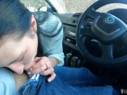 Risky Public Car Blowjob 1/16