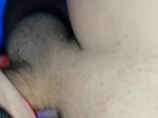 Le pinto los labios rojos de blanco a mi domina – corrida en la boca