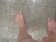 Peeing in shower 8/16