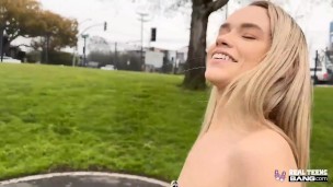 Real Teens - Blonde Teen Chloe Carter Gives A Risky Public Blowjob Before Fucking At The Hotel