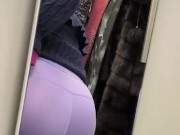 trying leggins and pissing in dressin groom 3/16