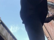 I need to pee. Catch by neighbor. Slow motion. 16/16