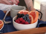 Sexy Redhead Teen Babe Serves Her Man Tight Pussy For Breakfast 3/16