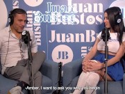 Pregnant AmbarPrada comes like crazy in the sex machine, full episode. 1/16