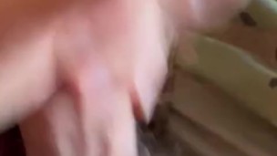 Army soldier jerks off in an orange jock he wore under his uniform and customized for a follower