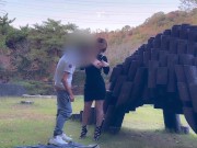 「他人棒/顔射」野外オナニー中の若い男性発見🥰突撃したら最後は大量顔射され精子まみれに✨潮吹き＆見合いからの６９を彼氏の前で寝取られ💕日本人/人妻/巨乳/熟女/NTR/無修正/変態/口内射精 7/16