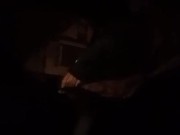 Horny babe rides my cock reverse cow girl while driving 10/16