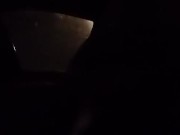 Horny babe rides my cock reverse cow girl while driving 12/16