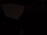 Horny babe rides my cock reverse cow girl while driving 16/16