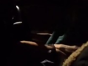 Horny babe rides my cock reverse cow girl while driving 6/16