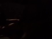 Horny babe rides my cock reverse cow girl while driving 8/16