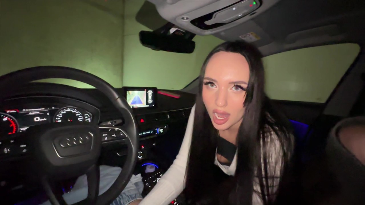 Public risky blowjob, foot fetish in the car and cum on face in the parking lot - Free Sex Video - RedTube