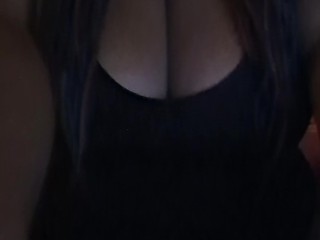 POV: FLUFFY EBONY WITH BIG JUICY TITS RIDING BIG HARD COCK!