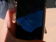 I control her pussy in public she moans and is embarassed ควบคุมหีระยะไกลในเซเว่นและร้านกาแฟ 14/16