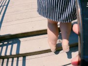 I control her pussy in public she moans and is embarassed ควบคุมหีระยะไกลในเซเว่นและร้านกาแฟ 5/16