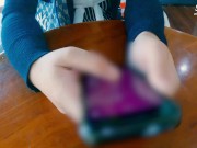 I control her pussy in public she moans and is embarassed ควบคุมหีระยะไกลในเซเว่นและร้านกาแฟ 7/16