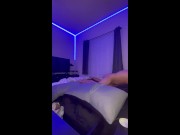 Red Hair Petite Latina in lingerie looking like a Christmas present 13/16