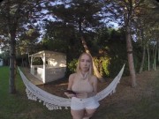 Sexy blonde from Lativa Nata Ocean takes your lucky cock for an imersive ride in Virtual Reality 4/16