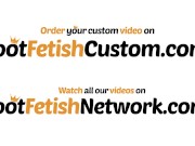 Foot teasing by tattooed redhead girl 1/16