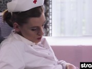 Watch these kinky lesbian nurses have wild strapon sex 4/16