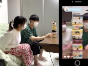 ライブ配信でどこまでバレないか...気持ちよすぎるライブ配信、、。Japanese hentai video. 素人/NTR/巨乳 10/16