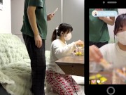 ライブ配信でどこまでバレないか...気持ちよすぎるライブ配信、、。Japanese hentai video. 素人/NTR/巨乳 3/16